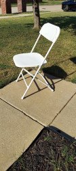 Folding White Chair